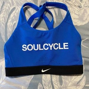 Nike x Soulcycle Sports Bra blue EUC size small